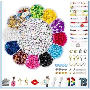 NWT Goldwise ERAS Tour Friendship Bracelet Kit 30 Colors Letter Beads Charms DIY